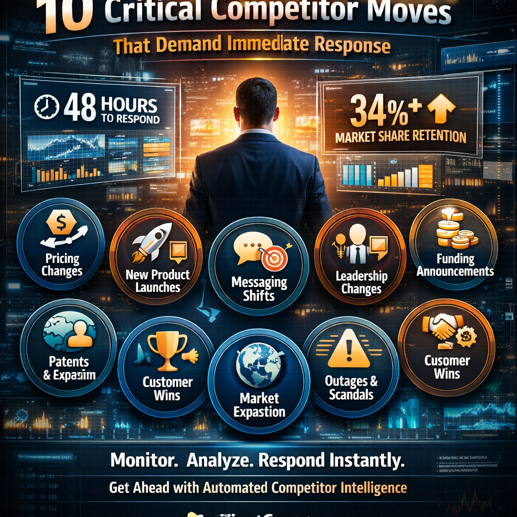 Critical competitor moves that require immediate response